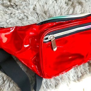 Glossy red Fanny pack